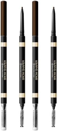 max factor brow shaper 30 deep brown - augenbrauenstift mit bürste, 2er pack