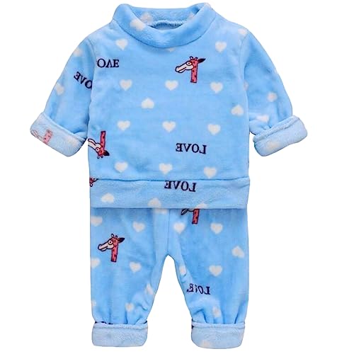 Produktbild: barrageon baby hauskleidung flanell schlafanzug 0-5T unisex blau 120
