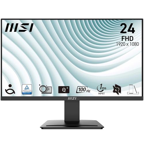 msi mp2412 monitor, 24 zoll full hd, ips display, 75 hz, kamerafunktion