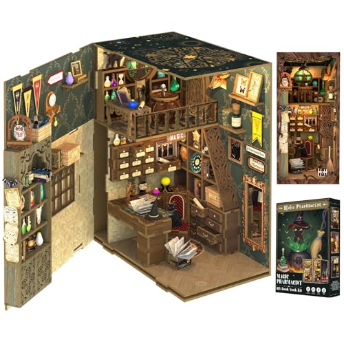 cutefun book nook diy miniatur dollhouse kit mit led licht für diorama regal