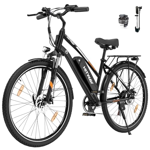 hitway e bike 28 zoll, elektrofahrrad pedelec mit 36v akku, 250w motor, citybike