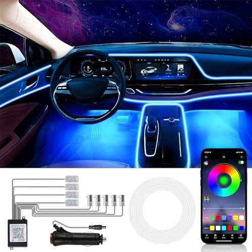 **LED Auto Innenbeleuchtung 6m RGB Strip Lichtleiste App Steuerung**