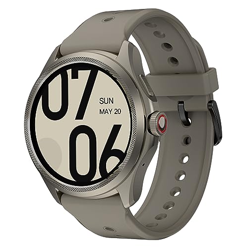 ticwatch pro 5 smartwatch sandstone farbe mit dual-display technologie
