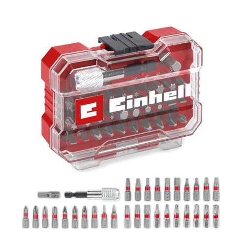 Einhell XS-CASE 32-tlg. Bit-Set mit 25-mm-Bits, 60-mm-Bithalter, Aufbewahrungsbox