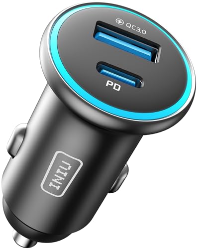 iniu 66W zigarettenanzünder usb c, kfz ladegerät 12V mit 36W pd und 30W qc3.0