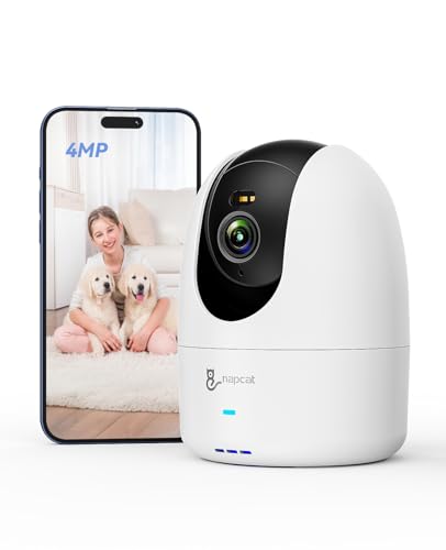 Überwachungskamera NAPCAT 4MP Indoor mit WLAN, Nachtsicht, Auto-Tracking, Audio