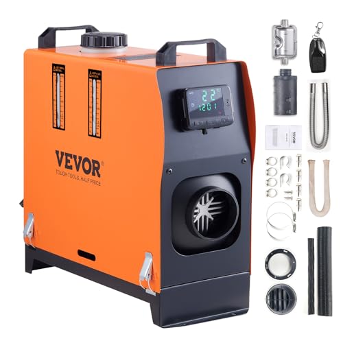 vevor diesel standheizung luftheizung 12v 5 kW mit lcd-display und fernbedienung