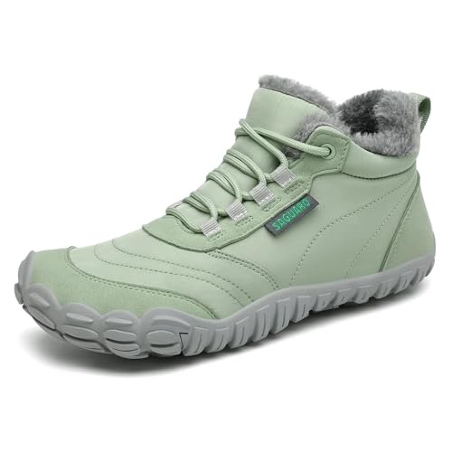 SAGUARO Winter Barfußschuhe gefüttert für Damen und Herren, EU Gr. 36-48