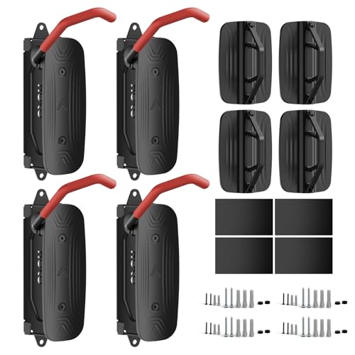 Produktbild: fahrradhalterung wandmontage 4er set hoko-velo mit schwenkbarem hinterrad halter bis 30 kg