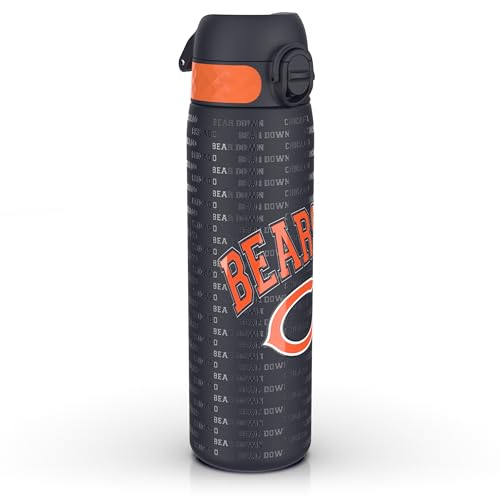 ion8 trinkflasche auslaufsicher 600 ml einhandöffnung spülmaschinenfest nfl bears-design