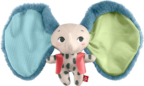 fisher-price plüschspielzeug elefant mit großen ohren, für babys ab 3 monaten