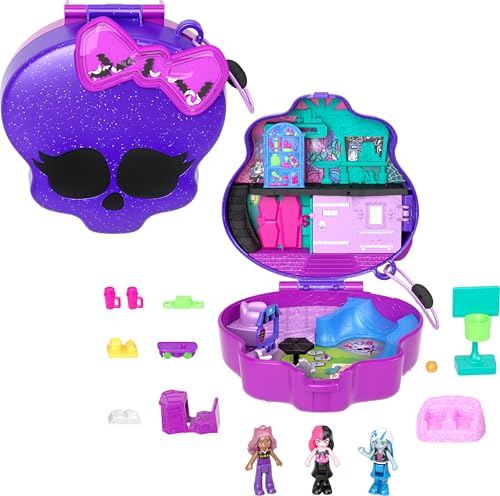 polly pocket monster high spielset mit puppen und zubehörteilen HVV58