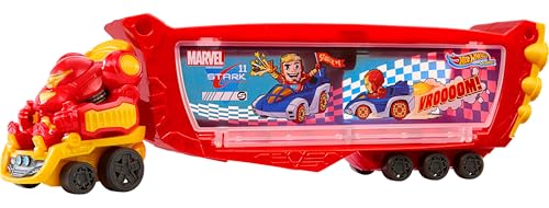 hot wheels marvel hulkbuster transporter für 10 spielzeugfahrzeuge, HRY02