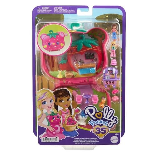 Polly Pocket Erdbeer Bärchen Schatulle - Spielzeug aus der klassischen Serie