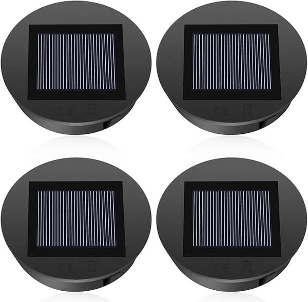 solarleuchten ersatzteile, Diealles Shine 4 stück warmweiß led solardeckel 8cm für gläser