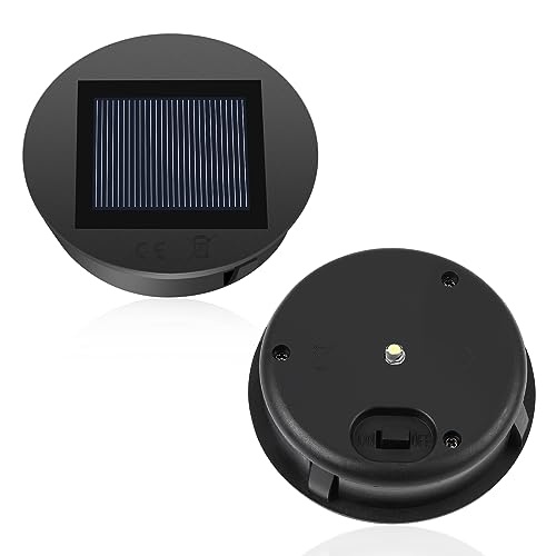 solarleuchten ersatz Diealles shine 2 stück led warmweiß solardeckel 8cm wasserdicht