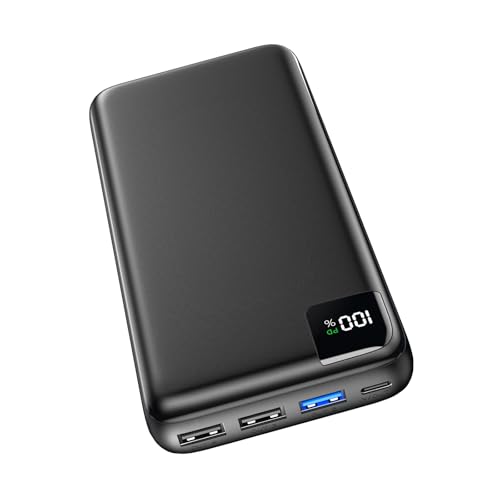 power bank 27000mAh externer akku soaraise 22,5W tragbares ladegerät usb c 4 ausgänge