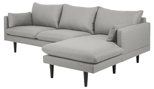 Ecksofa grau mit chaise longue für 3 personen, AC Design Furniture, 242 x 153 cm