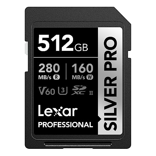 lexar sd karte silver pro 512 gb für fotografie und videografie (lsdsipr512g-bnnaa)