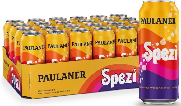 paulaner spezi 24er pack 0,5l dosen günstig ab 20,69 statt 28