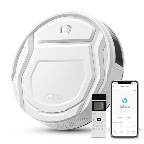 saugroboter lefant m210 mit fernbedienung, 2200pa, geeignet für tierhaare, alexa-kompatibel