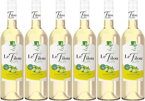 le filou bubbly citrus lime wein-cocktail 6 flaschen für 19,32 euro statt 24 euro