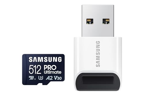 samsung pro ultimate microSD karte 512 gb uhs-i u3 mit usb kartenleser