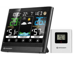 Produktbild: Bresser meteo temp bf funk wetterstation mit touchscreen, außensensor, wettervorhersage