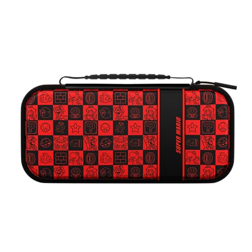 pdp travel case plus glow für nintendo switch & switch lite, leuchtet im dunkeln, lizenziert