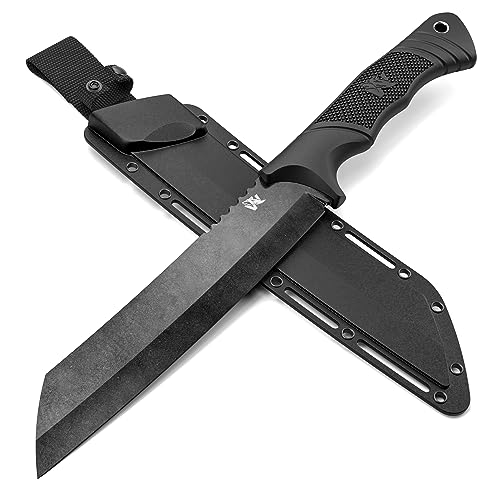 odenwolf machete aus d2 stahl, scharfes bushmesser für bushcraft und outdoor