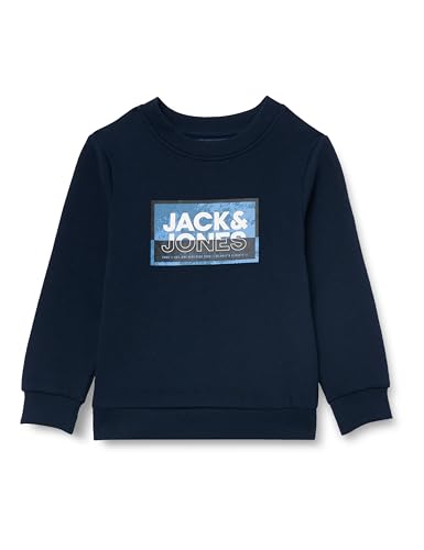 jack&jones jcologan sweatshirt mit print, crew neck, kurzarm, mni