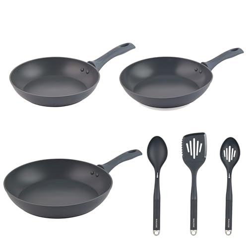 Produktbild: salter 6 teiliges utensilien und bratpfannen set, 24/28/30 cm, induction, antihaft