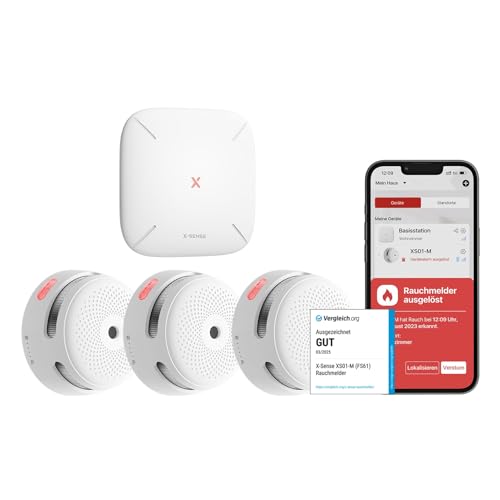 smoke detector x-sense smart mit app-steuerung und sprachwarnung