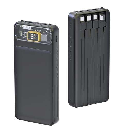 power bank 10000mAh klein tragbares ladegerät fast charging 4 outputs iPhone Samsung