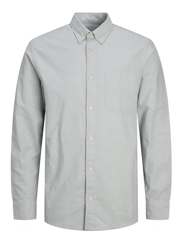 jack & jones slim fit oberhemd für männer, langarm, casual, klassisch