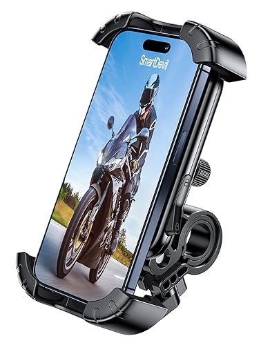 smartdevil handyhalterung fahrrad motorrad 360 für iphone 15 14 13 12 11 xs schwarz