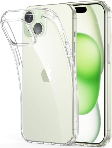 esr iphone 15 hülle klar, silikon case, dünne transparente TPU, stoßfest, zero serie