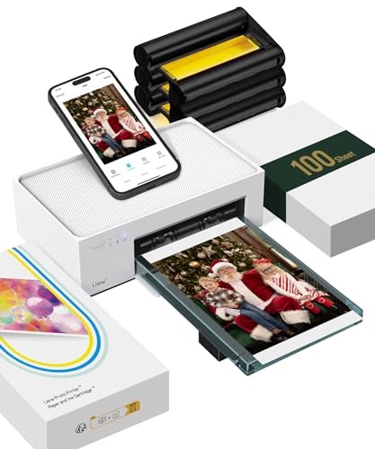 liene fotodrucker smartphone 10x15 cm mit 100 blatt fotopapier wifi drucker