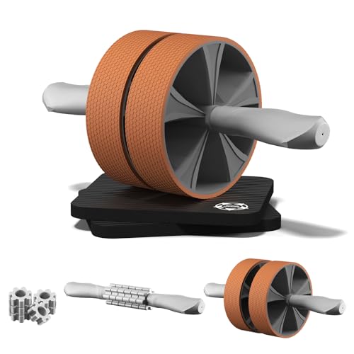 enterSports bauchroller set für bauchmuskeltraining, core strength, heimtraining