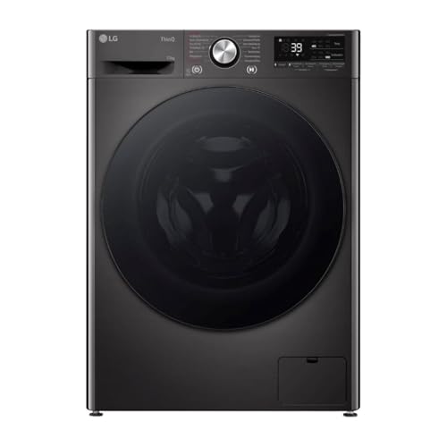 lg electronics waschmaschine f4wr709yb, 9 kg, energie a, steam, schwarz
