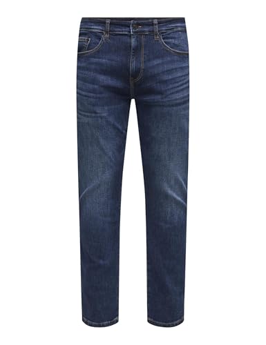 only & sons jeans für männer normal geschnitten mittlere taille w28 bis w38