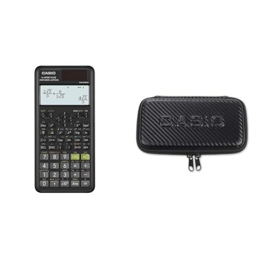 casio fx-87de plus-2 wissenschaftlicher taschenrechner mit schutzhülle schwarz