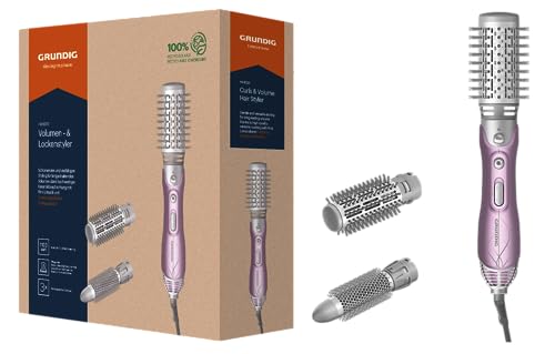 Produktbild: grundig volumensstyler hs 6220 mit 1100w, 3 thermobürsten, keramikbeschichtung
