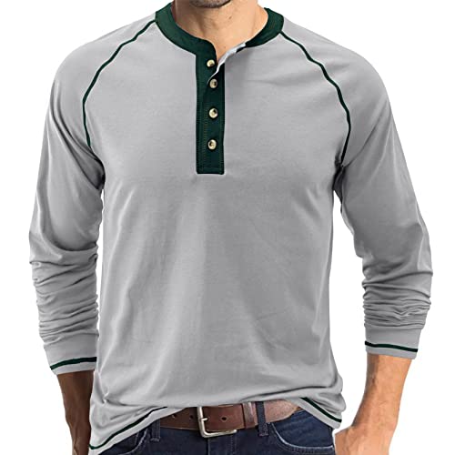 herren t-shirt baumwolle henley shirt casual fashion t-shirts - modisches design