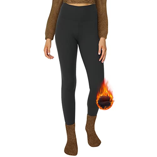 ddobb thermo leggings damen hochbund gefüttert mit fleece warm für winter sport