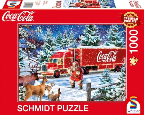coca cola christmas-truck puzzle 1000 teile von schmidt spiele