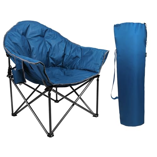 campingstuhl lets camp, faltbarer moonchair, klappstuhl bis 150kg, mit kühltasche