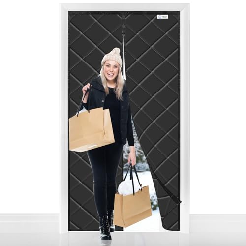 went magnet thermo vorhang kälteschutz für türen 90x200 cm schwarz