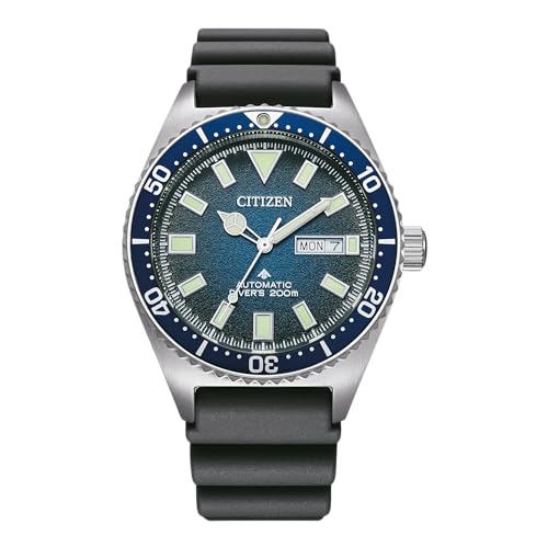 citizen herren automatik uhr analog mit polyurethan armband NY0129-07LE