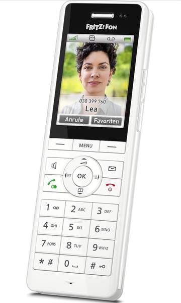 Fritz!Fon X6 DECT Telefon in Weiß oder Schwarz, Komforttelefon